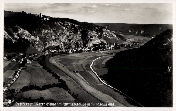 Postcard Essing in the Altmühltal, aerial photograph