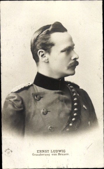PC Ernst Ludwig, Grand Duke of Hesse, portrait in profile, NPG 266-10