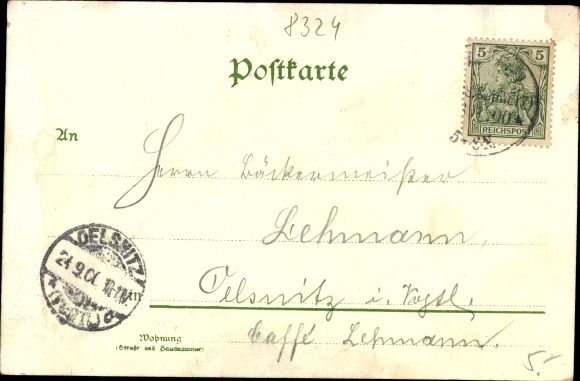 Chromo-Litho Lohmen in the Elbe Sandstone Mountains, Bastei Rocks, Bastei Bridge