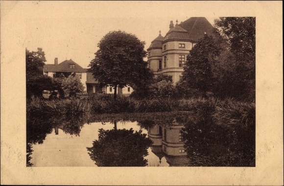 Ansichtkaart Cavertitz in Saksen, lot op het landhuis