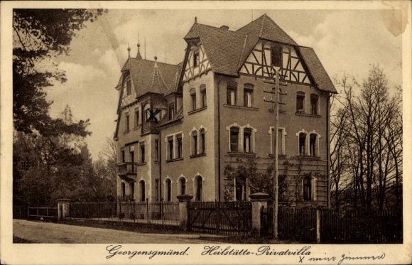 Ak Georgensgmünd in Mittelfranken, Heilstätte Privatvilla