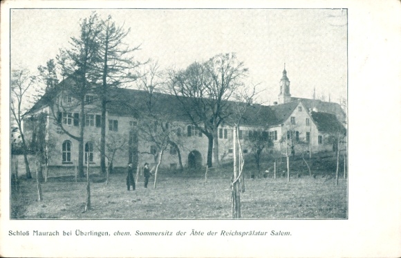 Postcard Uhldingen Mühlhofen am Bodensee, Maurach Castle