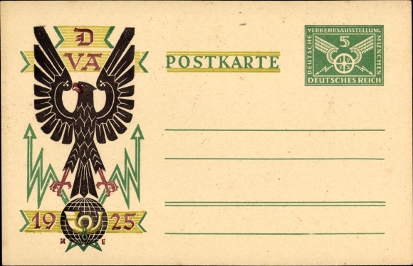 Ganzsachen Ak München Bayern, VDA Verkehrsausstellung 1925, Nr. 28437