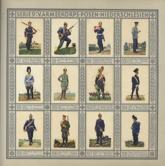 Uniforms of the old army collector's picture album Waldorf-Astoria GmbH cigarette factory, Munich 1932