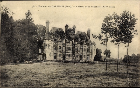 Ak Garennes Eure, Château de la Folletiere