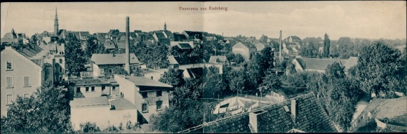 Klapp Postcard Radeberg in Saxony, Panorama
