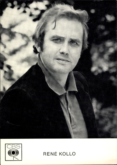 Postcard Opera Singer René Kollo, portrait