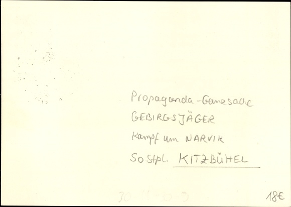 Postal stationery artist PC Axster Heudtlass, In the fight for freedom, Narvik, mountain troops in Norway