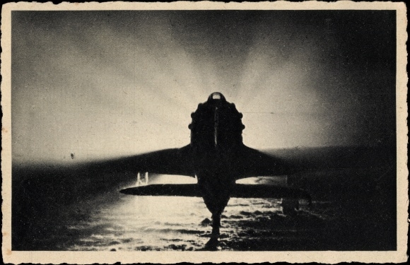 Postcard Italian Air Force, Air Fleet, War Plane