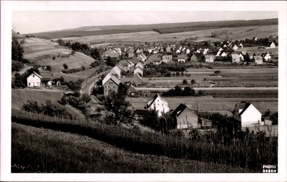 Photo Postcard Ronshausen Hessen, total view of the village