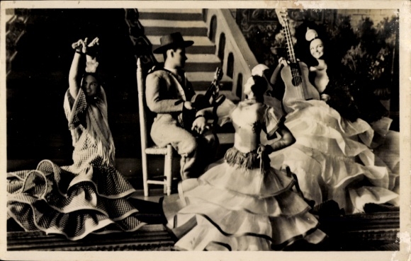 Postcard International Doll Exhibition, Spain, Spanish Costume