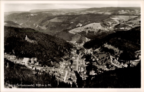 Ak Triberg im Schwarzwald, Fliegeraufnahme