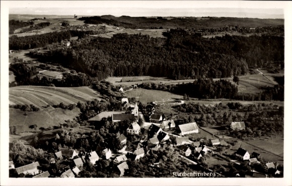 Ak Kirchenkirnberg Murrhardt in Württemberg, Fliegeraufnahme