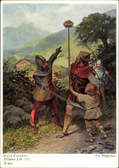 Artist PC Toepper, H., Wilhelm Tell III., The Gessler Hut