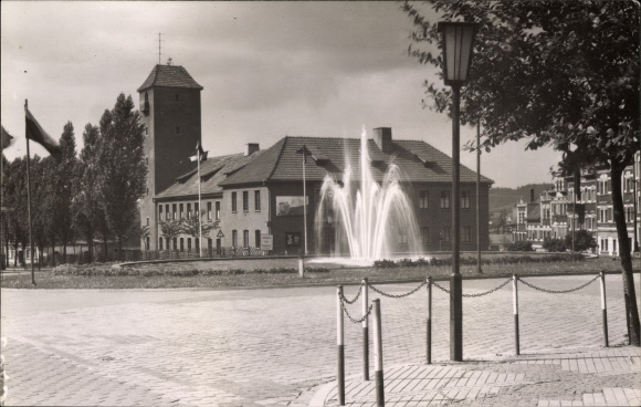 Postcard Eisenberg in Thuringia, Republic Square