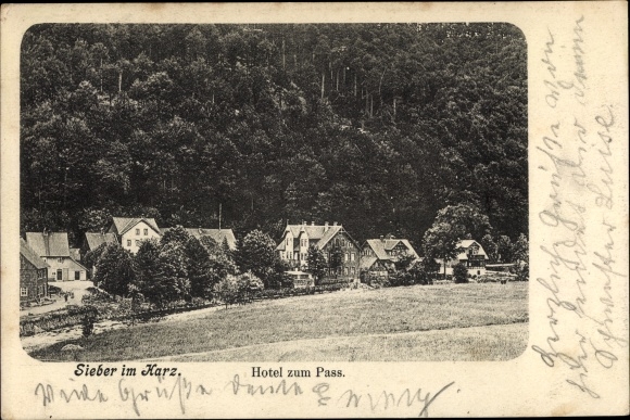 Ansichtkaart Sieber Herzberg am Harz, Hotel zum Pass