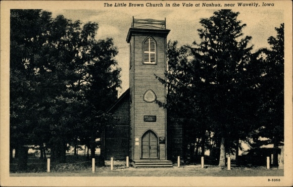 Ak Nashua Iowa USA, The Little Brown Church in the Vale