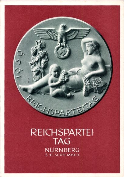 Ganzsachen Ak Nürnberg, Reichsparteitag 1939, Reichsparteitag des Friedens