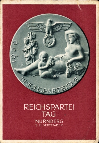 Postal stationery Postcard Nuremberg, Reich Party Rally 1939, Reich Party Rally of Peace