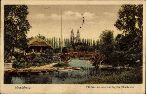 49 Ak Magdeburg Elbe, diverse Ansichten, kleinformatig
