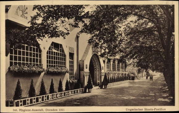 KP Dresden, Int. Wystawa Higieny 1911, Węgierski Pawilon Państwowy