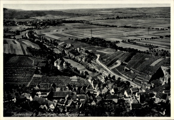 Postcard Hohenstein Bönnigheim in Württemberg, aerial photograph