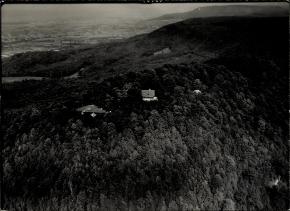 Photo Hundelshausen Michelau in the Steigerwald Lower Franconia, Zabelstein, aerial photograph