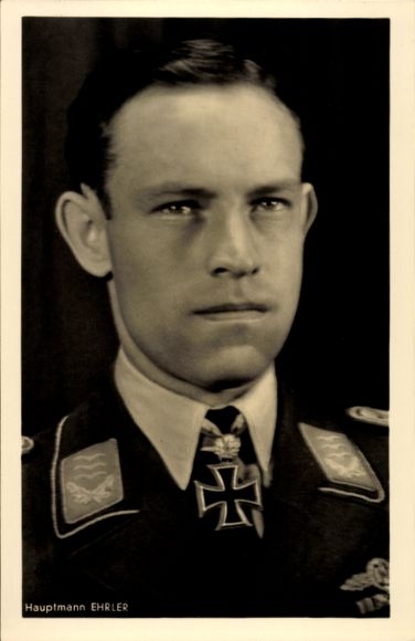 Major Heinrich Ehrler, odznaczony Krzyżem Rycerskim, Liście Dębu, Luftwaffe, Eskadra Arktyczna, JG 7