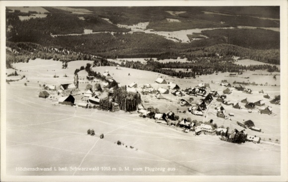 Ak Höchenschwand im Schwarzwald, Fliegeraufnahme