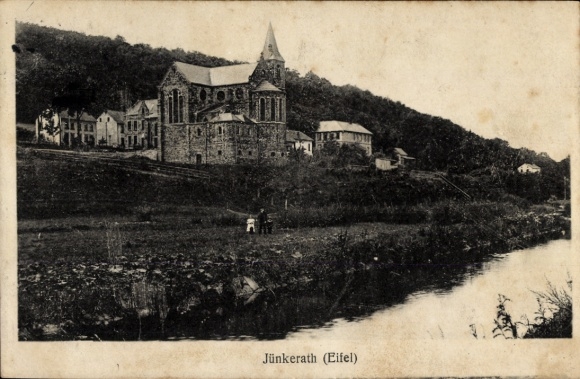 Postcard Jünkerath in the Eifel, Church