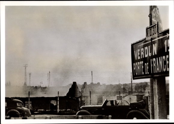 Photo Verdun Meuse, German troops occupy the city, June 1940, II WW