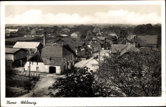Ak Kropp in Schleswig Holstein, Blick auf den Ort