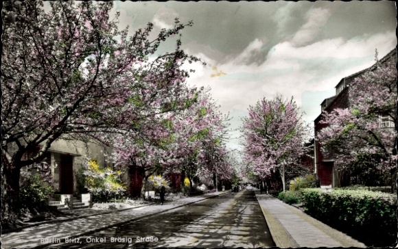 Postcard Berlin Neukölln Britz, Onkel-Bräsig-Straße
