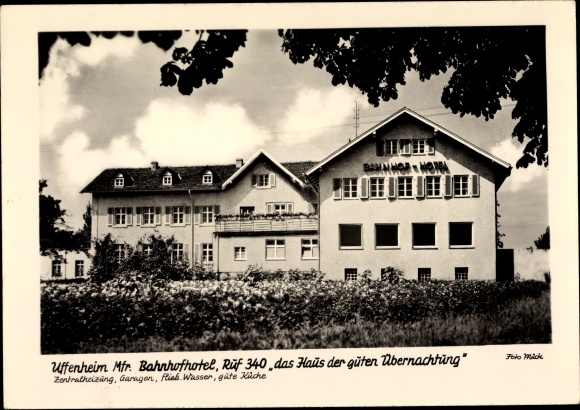 PC Uffenheim in Middle Franconia, station hotel