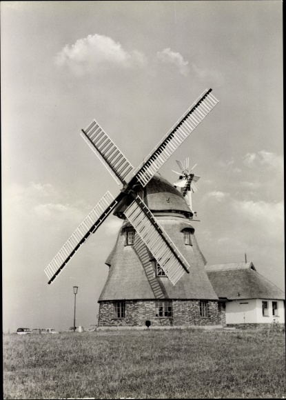 Postcard Great Stieten Mecklenburg Western Pomerania, restaurant Mecklenburg windmill