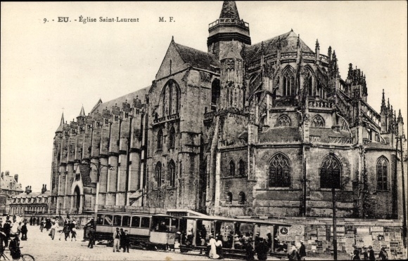 Postcard Eu Seine Maritime, Saint Laurent Church