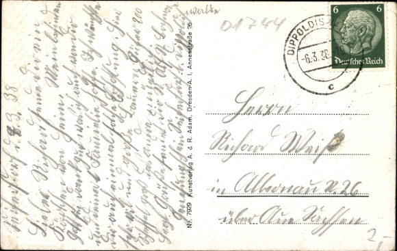 Postcard Seifersdorf Dippoldiswalde in the Eastern Ore Mountains, Convalescent Home Charity