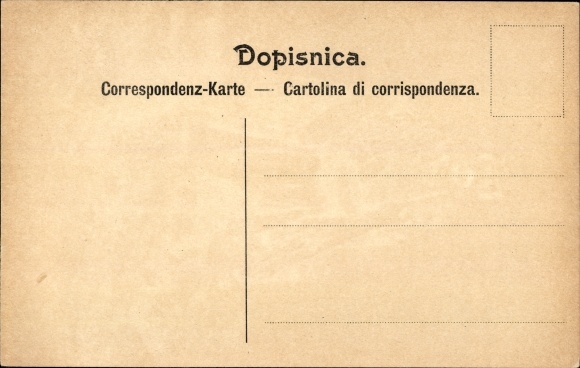 Postcard Montenegriner, Crnogorac, man in costume