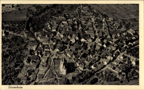 Ak Eussenheim Eußenheim in Neder-Franken, luchtfoto