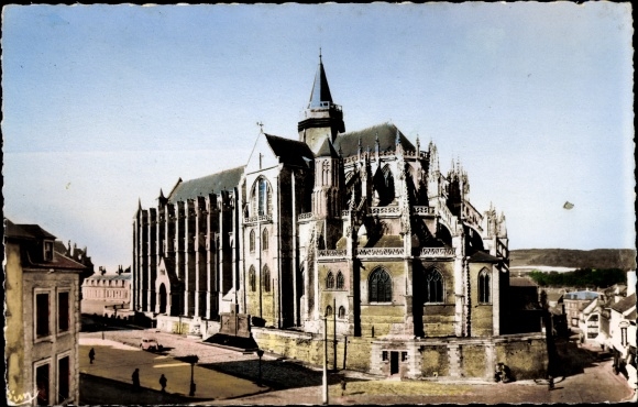 Postcard Eu Seine Maritime, La Collegiate Church