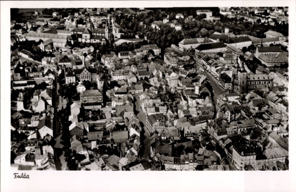Ak Fulda in Hessen, luchtfoto