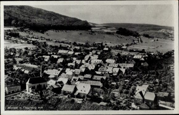 PC Osann Monzel on the Moselle, aerial photo