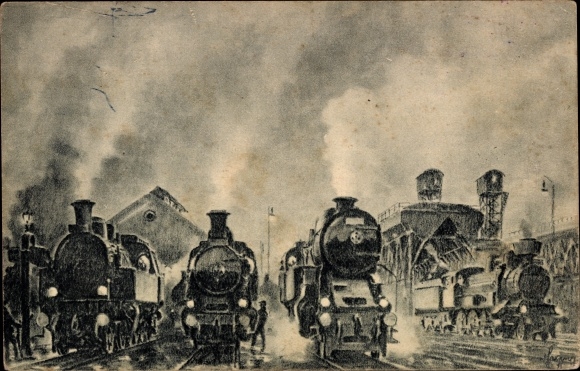 Artist PC Czech railways, steam locomotives