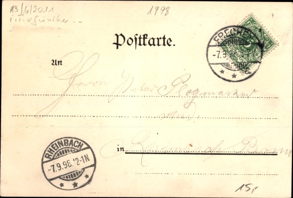 Chromo-Litho Frechen in the Rhein Erft district, Waldschlösschen, owned by Robert Kindgen, fans, Hummel