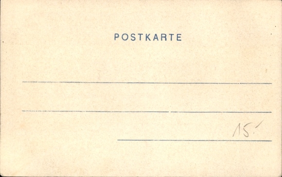 Postcard Bremervörde in Lower Saxony, street section, windmill
