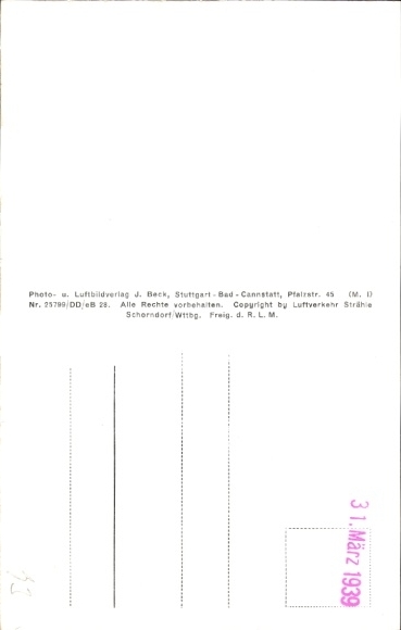 Postcard Roding in the Upper Palatinate, aerial photograph