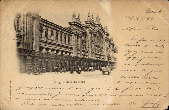 Postcard Paris x, Gare du Nord