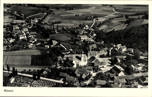 Ak Wiesent in der Oberpfalz, Fliegeraufnahme