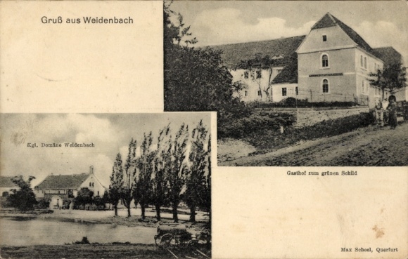 KP Weidenbach w środkowej Frankonii, Domine Weldenbach, Gasthof zum grünen Schild
