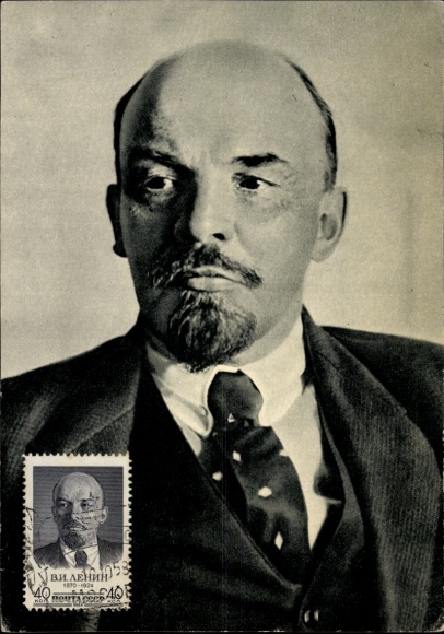 Ak Wladimir Iljitsch Lenin, Kommunistischer Politiker und Revolutionär, Portrait